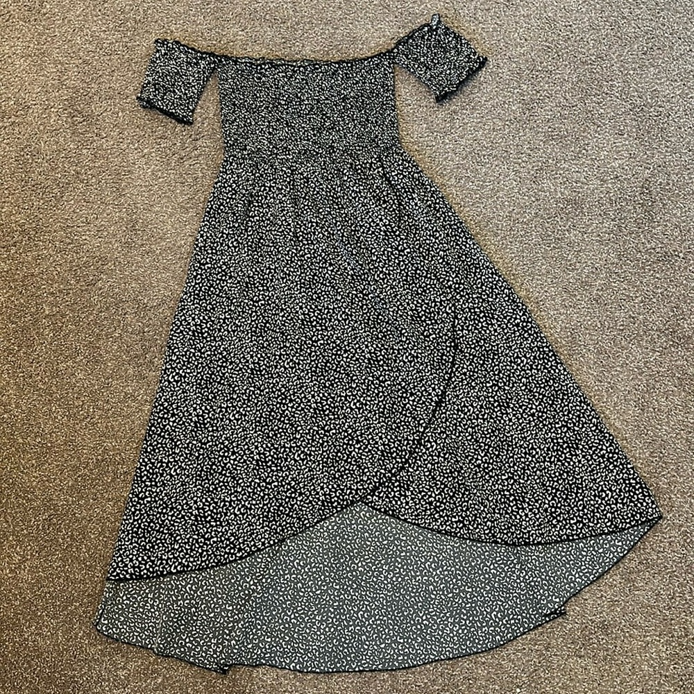 Black Leopard print dress